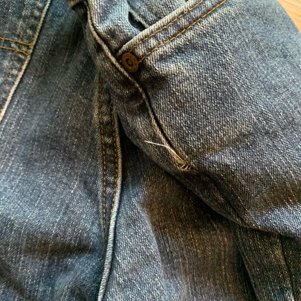 Riders Relaxed Jeans, Women’s Size 14 Petite, Blue Denim Relaxed Fit High Rise - Picture 12 of 13